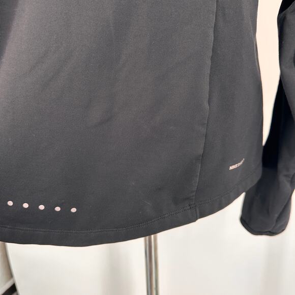 Nike Shield Running Black Full Zip Up Jacket Size Large - Picture 8 of 10
